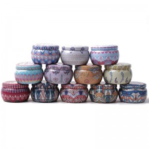 Candle Jar Frosted Metal Can Candy Bao bì Tin 77 * 50mm