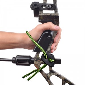 Elongngoài trời 470012 cổ tay sling màu xanh lá cây da kim loại gromet bắn cung hợp chất cung cấp thiết bị bắn súng