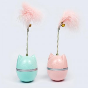 The New Pet Cat Toy Tumbler Trêu chọc Cat Ball Bite Chống trêu chọc Cat Stick Feather Tự chữa bệnh Chốngnhàm chán Nhà sản xuất tạo tác