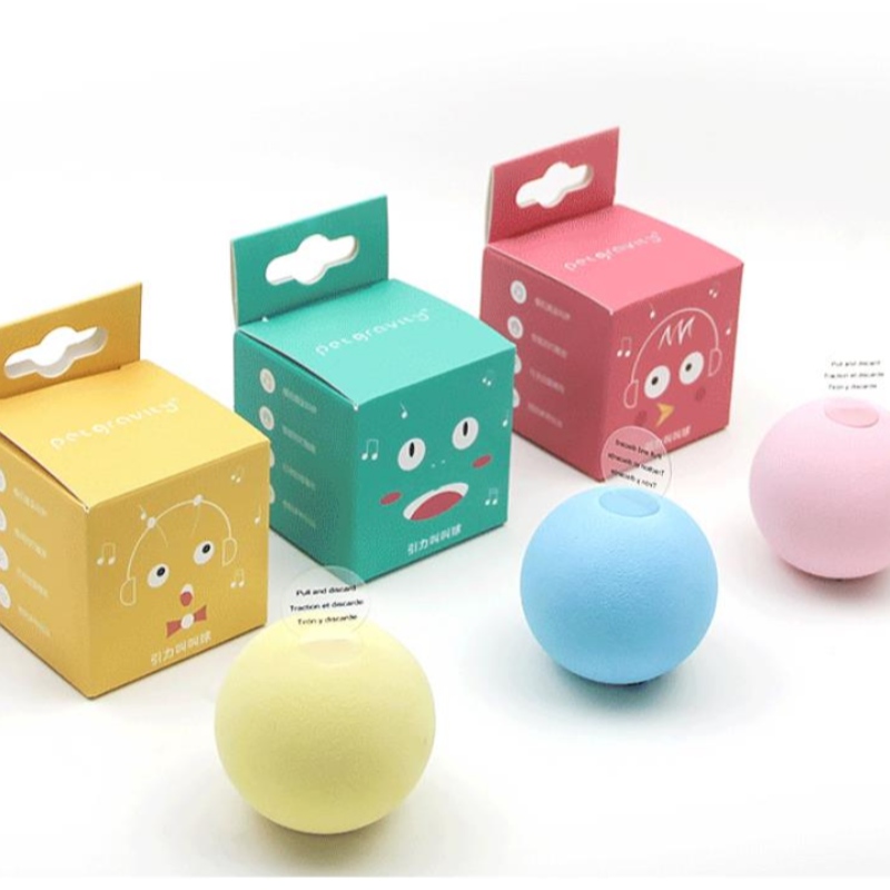 Amazon New Pet Gravitational Gọi Ball Cat Self-Hey Chốngnhàm chán cung cấp trêu chọc mèo Mint Ball Sound Toy