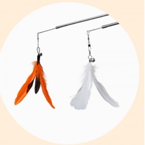 Cat Toy Funny Cat Stick 150cm dài ba phần Kính thiên văn Mèongộnghĩnh Tương tác thú cưng thú cưng Đồ chơi mèo