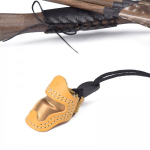 Elongngoài trời 420029 S Kích thước Bắn cung Thumb Armortradedia Handmade Thumb Finger Bảo vệ Bắn cung Nhẫnngón tay cái