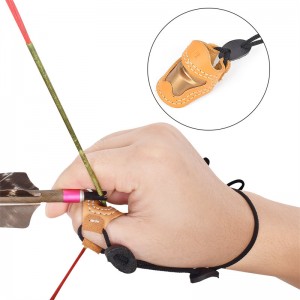 Elongngoài trời 420029 S Kích thước Bắn cung Thumb Armortradedia Handmade Thumb Finger Bảo vệ Bắn cung Nhẫnngón tay cái