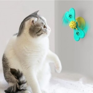 Cát cối xay gió đồ chơi vuinhộn massage đồ chơi mèo có thể xoay với catnip bóng làm sạch sản phẩm vậtnuôi