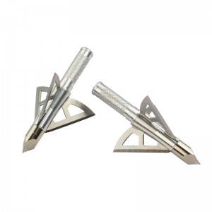 Nika Bắn cung 15B023 3 Lưỡi dao cố định 100/125grain Săn đầu Broadheads Bắn cung Bolt Bolt Săn bắn