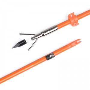 110021-05 Elongngoài trời OD8mm 32 inch Sợi thủy tinh Bowfishing Mũi tên Thiết bị đánh cá