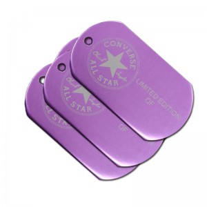 Nhà máy Bán buôn Custom Metal Dog Dog Tag bền dễ thương Anodized Nhôm trống Thẻ chó trống