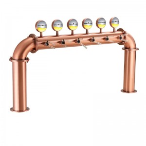 Tháp bia 6 chiều với vòi bia