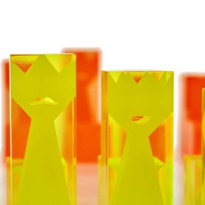 Bánnóng trẻ em vàngười lớn Bộ cờ vua acrylic