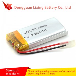 Cung cấp lớn Pin lithium 502040 3.7V cung cấp dành chongười lớn Pin Walkman Sao lưu Sao lưu 400mAh