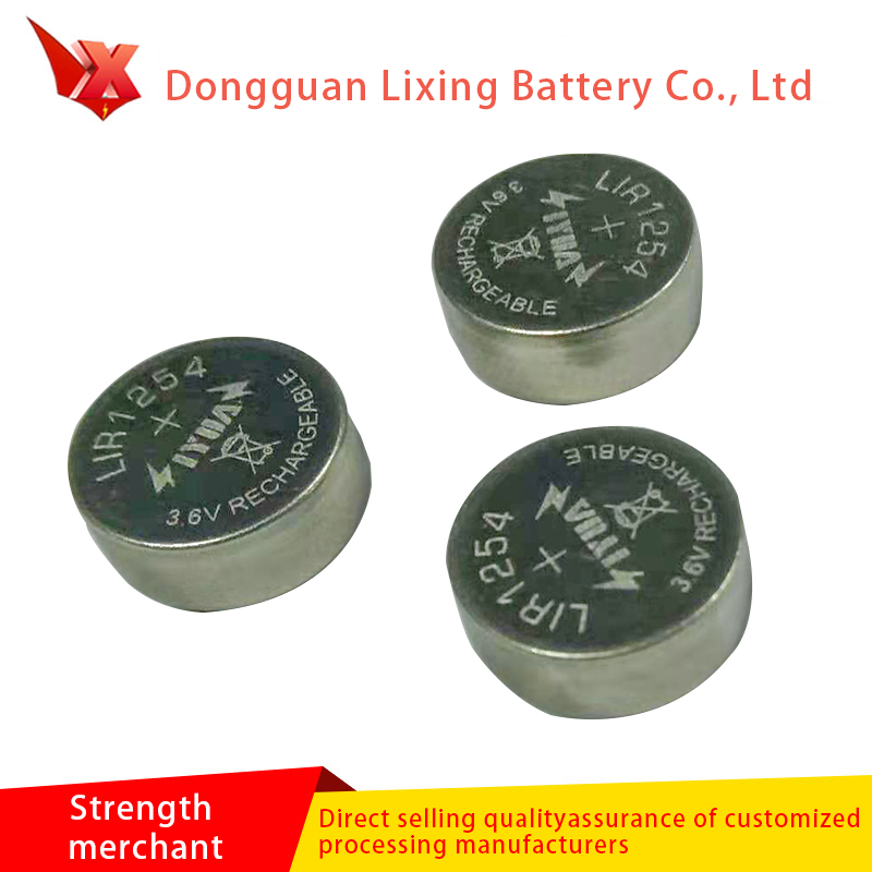 Nhà sản xuất tùy chỉnh bluetooth lir1254nút pin dung lượng cao pin pin lithium sạc pin