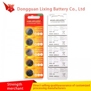 Pin đặc biệt củanhà sản xuất pin cho đèn pinnhỏ CR2032 3.0V Kết hợp xử lý chân hàn pin