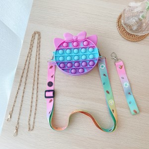 Túi đeo vai đồ chơi Bubble Fidget, Túi xách Silicone Pop Bubble Fidget
