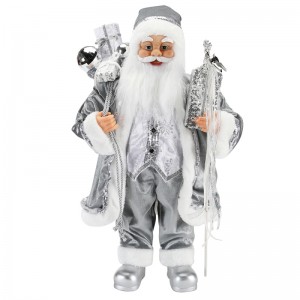 45 ~ 62cm Giáng sinh đứng Santa Claus Trang trí trang trí Bức tượng Bộ sưu tập Vải Lễ hội Holiday Xmas Plush Mục tùy chỉnh