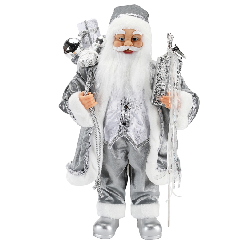 45 ~ 62cm Giáng sinh đứng Santa Claus Trang trí trang trí Bức tượng Bộ sưu tập Vải Lễ hội Holiday Xmas Plush Mục tùy chỉnh