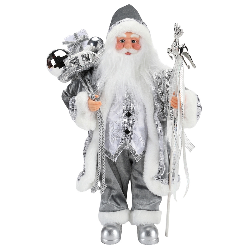 45 ~ 62cm Giáng sinh đứng Santa Claus Trang trí trang trí Bức tượng Bộ sưu tập Vải Holiday Lễ hội Xmas Plush Item