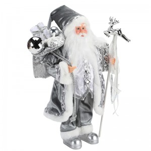 45 ~ 62cm Giáng sinh đứng Santa Claus Trang trí trang trí Bức tượng Bộ sưu tập Vải Holiday Lễ hội Xmas Plush Item