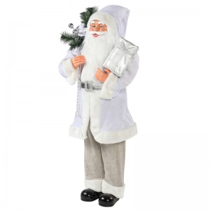 30 ~ 110cm Christmas White State Santa Claus Gift Bag Trang trí trang trí Lễ hội Holiday Bức tượng Bộ sưu tập Xmas truyền thống