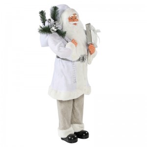 30 ~ 110cm Christmas White State Santa Claus Gift Bag Trang trí trang trí Lễ hội Holiday Bức tượng Bộ sưu tập Xmas truyền thống