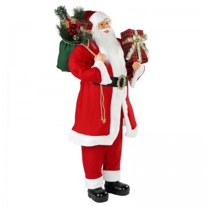 30 ~ 110cm Giáng sinh đứng santa claus trang trí trang trí lễ hội kỳnghỉ bức tượng tập thể truyền thống xmas isplay