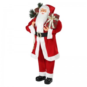 30 ~ 110cm Giáng sinh đứng santa claus trang trí trang trí lễ hội kỳnghỉ bức tượng tập thể truyền thống xmas isplay