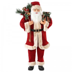 30 ~ 110cm Giáng sinh santa claus với túi quà tặng trang trí trang trí lễ hội kỳnghỉ bộ sưu tập bức tượng Xmas truyền thống