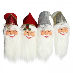 20 ~ 70cm Giáng sinh Santa Claus Trang trí đầu Trang trí Cây Treo Bức tượng Bộ sưu tập Búp bê Mặt dâynhỏ Xmas truyền thống