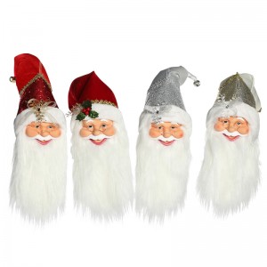 20 ~ 70cm Giáng sinh Santa Claus Trang trí đầu Trang trí Cây Treo Bức tượng Bộ sưu tập Búp bê Mặt dâynhỏ Xmas truyền thống