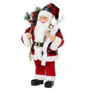 30 ~ 110cm Giáng sinh Santa Claus với túi quà tặng trang trí trang trí bộ sưu tập bức tượng kỳnghỉ truyền thống Xmas Series