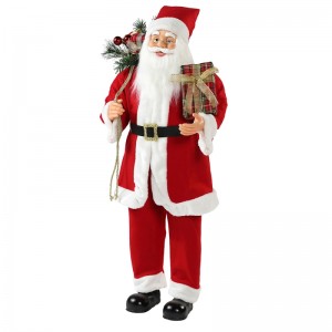 30 ~ 110cm Giáng sinh đứng santa claus với túi quà tặng trang trí trang trí bộ sưu tập bức tượng truyền thống Xmas Series