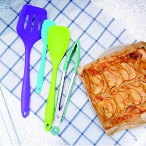 Spatula silicon, bộ dụng cụ silicon bếp, dụng cụnấu ăn không dính