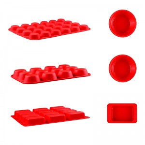 Khuôn xốp hình chữnhật tròn Muffin Pan, Đồnướng