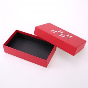 Hộp giấy màu đỏ cónắp