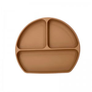 Tấm chia silicon cho lo lắng, đĩa trẻ mới biết đi, BPA miễn phí