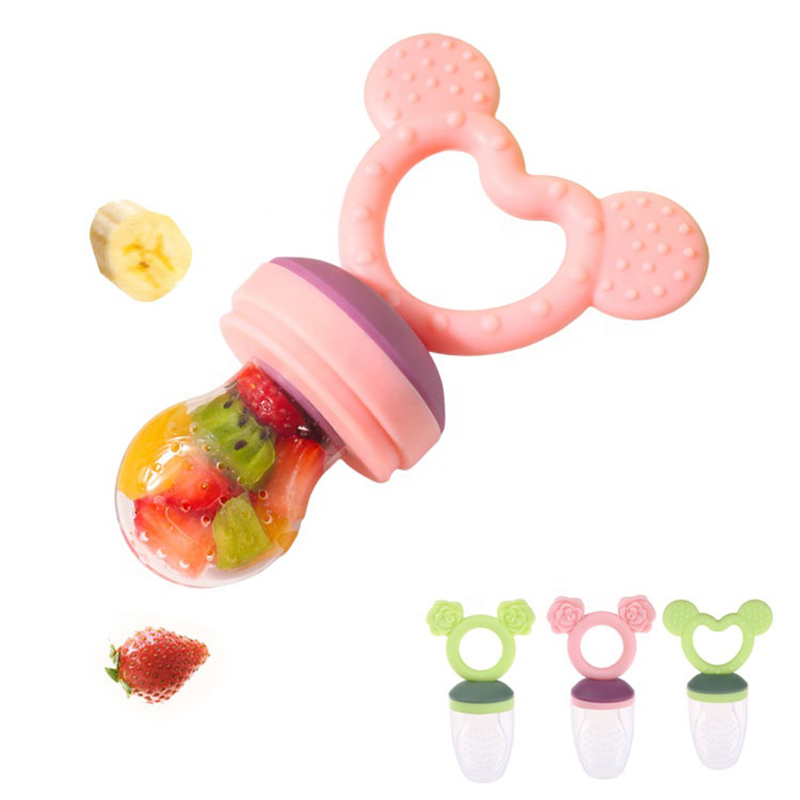 Silicone Baby Fruit Food Feeder Pacifier, Đồ chơi Teether trái cây cho trẻ sơ sinh