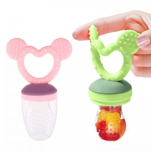 Silicone Baby Fruit Food Feeder Pacifier, Đồ chơi Teether trái cây cho trẻ sơ sinh