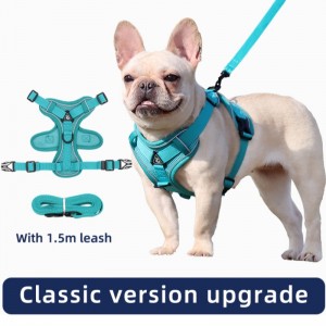 Thời trang Pet Vest Loại Traction Ngực Dây đeo Cat Dog Có thể điều chỉnh lực kéo có thể thu vào Dây đi bộ Dog Rope Cổ áo