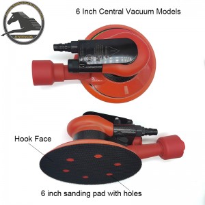 6 trong Airngẫunhiên Orbital Sander Mẫu máy chân không trung tâm Lớp côngnghiệp