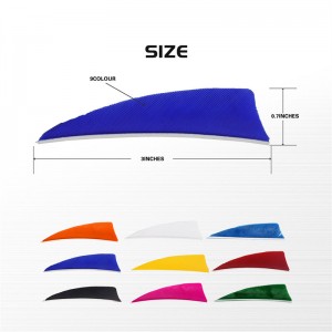 ELONGARROW 172313 3Ichnes Shield Thổ Nhĩ Kỳ Feather cho mũi tên bắn cung