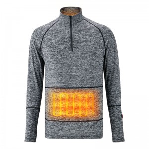 Trọng lượngnhẹ được làmnóng dưới quần áo, đồ lót màu xám với pin điện