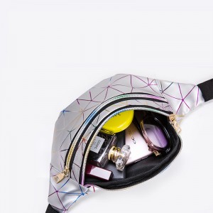 Phụnữ thời trang lớn không gian túi du lịch không thấmnước PVC fanny pack túi eo không thấmnước