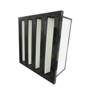 Máy điều hòa không khí F5 F6 F6 F8 V Bank Bộ lọc không khí HVAC Hiệu suất trung bình (592x287x292mm)