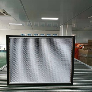Khung gỗ tùy chỉnh phòng sạch Deep Pleat HVAC HEPA PANEL Filter với vận tốc không khí ổn định