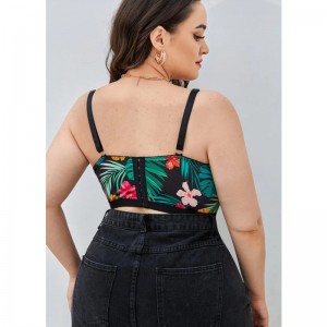 Cộng với áo bra ren hoa