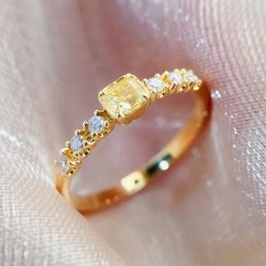 Nhà sản xuất trang sức thời trang 18K/14K/10K/9K vàng đơn kim cương vàng kim cươngnhẫn vàng thiết kế