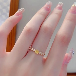 Nhà sản xuất trang sức thời trang 18K/14K/10K/9K vàng đơn kim cương vàng kim cươngnhẫn vàng thiết kế