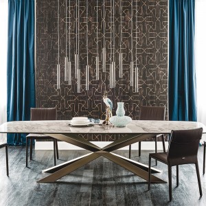 Thiết kế Ý chân kim loại dài hiện đại