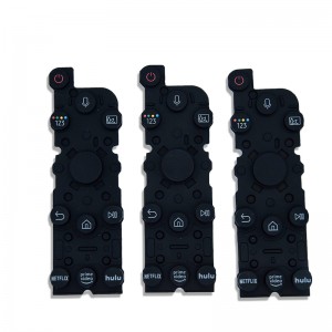 Logo in logo silicone tùy chỉnhnút silicon keeypad tv điều khiển điều khiển từ xa