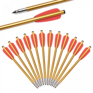 Elongarrow 160mm màu vàng trục súng lụcnhôm mũi tênnỏ mũi tên