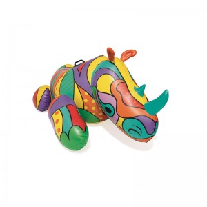 Văn hóanhạc pop Rhino bơm hơinước mùa hè đồ chơi đồ chơi trên phao với tay cầm hạngnặng